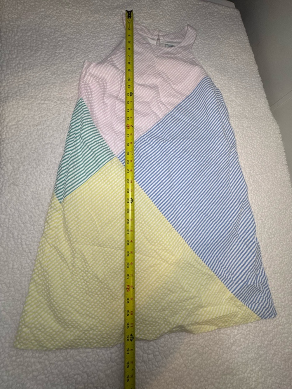 Vineyard Vines Pastel Colorblock Sleeveless Mini Dress - Pink, Blue & Yellow - Picture 6 of 8